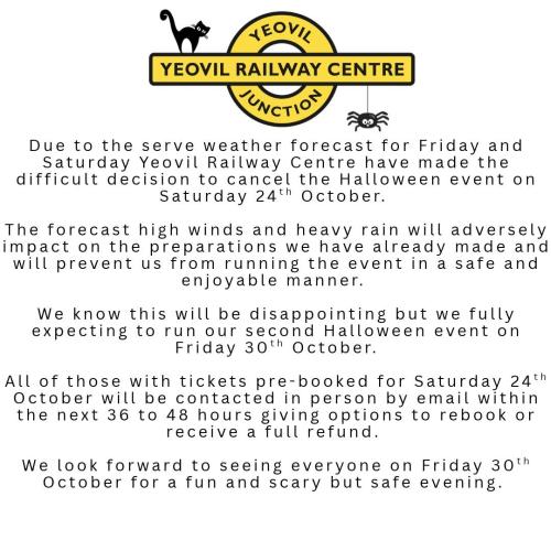 Halloween Disco with steam train evening